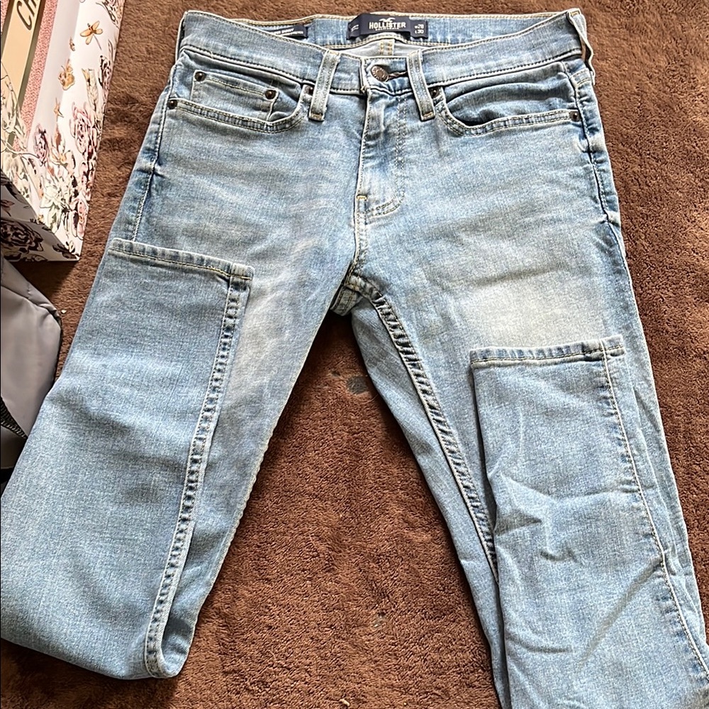 Hollister Men's Light Blue Jeans
